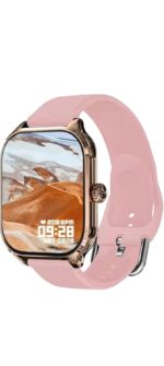 RLST Smart Watch with Heart Rate Monitor, Pink Silicone Band, Multiple Exercise Modes, Fitness Tracker, Rose Gold Case - Image 2
