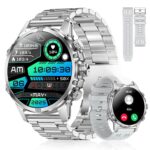 ROGBID Military Smart Watch for Men (Answer/Make Call) 1.85 Amoled IP69 Waterproof Smartwatch with Flashlight 127 Sports Mode Fitness Tracker 100 Days Battery Heart Rate SpO2 BP for Android and iPhone - Image 2