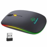 RPM Euro Games Wireless Gaming Mouse | Rechageable 500 mAh Battery | Adjustable 2400 DPI | 6 Color Backlit RGB | Works with Windows, MAC, Android. - Image 2