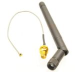 Robocraze 6dBi 2.4GHz 5GHz Dual Band WiFi RP-SMA Antenna, 20 cm U.fl/IPEX Cable for Wireless Routers (Pack of 1) - Image 2