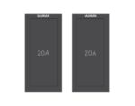 SAURAN Electrical Switch, Basic Home Power Control 20A 1 Way Black Switch Modular (2) - Image 2