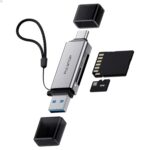 SD Card Reader, High-Speed USB C to Micro SD Card Adapter USB 3.0 Dual Slots, Memory Card Reader for SD/Micro SD/SDHC/SDXC/MMC, Compatible with MacBook Pro/Air, Chromebook, Android - Image 2