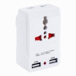 SEASPIRIT Multi Plug Adapter with USB Port, 3 Pin Modular Travel Universal Multiplug, Worldwide Adaptor, for 2 Pin 3Pin Socket Connector - Image 2