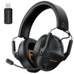 SENZER SG600 Pro Wireless Gaming Headset with Microphone - 7.1 Surround Sound, Noise Canceling Mic, 2.4GHz Wireless & Bluetooth 5.3 - Foldable Gaming Headphones for PC PS5 PS4 - Image 2
