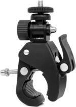 SHOPEE Bike Cell Phone Holder, Handlebar Action Camera Mount, Durable Lightweight Adjustable Handlebar Camera Holder, Black for Action Cameras, Smartphones - Image 2