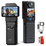 SJCAM C400 4K Vlogging Pocket Handheld Camera, 7H Power, 6-Axis Stabilization Action Camera, 2.29''Touch Screen, Waterproof Body Cam for Travel Vlogging and YouTube Live Streaming (64GB SD Card) - Image 2