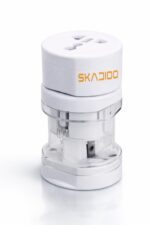 SKADIOO Universal Charger Adapter | 2 Years Warranty, 240V | Universal Travel Adapter All in One, International Travel Adapter for 150+ Countries, Ideal for Worldwide Travel (White, Set of 1) - Image 2