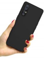 SKP Protective Cover Case | Rubberised Matte Soft Case| Jet Black (Ultra Slim Mobile Phone Case, Camera Protection Bump) for Oppo Reno 3 Pro - Image 2