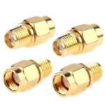 SMA Female to RP-SMA Male Jack Adapter SMA Male Plug to SMA Female Connector Coaxial Coax Adapter for WiFi Antenna Repeaters Radio Signal Extension Cable (4 Pack) - Image 2