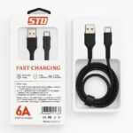 STD 100 W Fast Charging USB Data Cable | Heavy Duty Braided Wire | Safe & Stable Charging | High-Speed Durable Charging Cable for Smartphones, Power Banks & USB Devices - Image 2