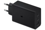Samsung Original 65W Tri Port,Type-C & USB-A,Super Fast Charger (Cable not Included),Black,Tablet - Image 2