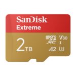 SanDisk 2TB Extreme microSDXC Card, + SD adapter, (For Smartphones, Action Cams, Drones, Speeds up to 240 MB/s, 4K UHD) RescuePRO Deluxe, UHS-I, U3, V30 - Image 2