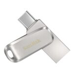 SanDisk Ultra Dual Drive Luxe USB Type-C 1TB, OTG, Upto 400MB/S, Pendrive, Silver, 5Y Warranty (SDDDC4-1T00-I35) - Image 2