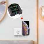 Self Adhesive Wall Mount Mobile Holder Phone Home Office Kitchen Bedroom Wall Mounted Storage Box Organizer Phone Holder Shelf Rack Mobile Stand (1 Pair Self Adhesive Car Mobile Phone Holder) - Image 2