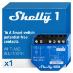 Shelly 1 Gen3 | WiFi Smart Relay Switch with Dry Contacts, 1-Channel 16A | Home Automation | Alexa, SmartThings & Google Home Compatible | No Hub | DIY Remote Control | Garage Door Opener - Image 2