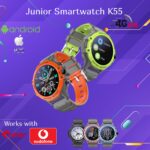 Shyenah AxonSmart(K55H) Junior SmartWatch for Kids with 4G Volte, 1.32" IPS Round Display, 2Way HD Video Calling, Geofencing, Location Monitoring, Route Playback SOS Math Game 680mAh (Orange Grey) - Image 2
