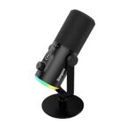 Simpex (SDM-002 USB/XLR Dynamic Podcast Microphone with RGB Lighting, Gain & Mute Control, Desk Stand for PC for Podcasting, Gaming, Streaming, Recording, Focused Recording Pure Sound no Noise - Image 2