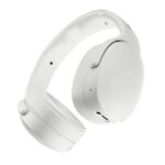 Skullcandy Crusher Evo Wireless Over-Ear Bluetooth Headphones, 40mm Drivers, 40Hr Playtime, Rapid Charge, Adjustable Sensory Bass, Foldable Design – Bone Orange Glow - Image 2