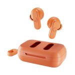 Skullcandy Dime True Wireless Earbuds Mic, Charging Case - 12H Battery, Call Track, Volume Control, IPX4 Water Resistant, Secure Fit, Golden Orange - Image 2