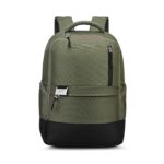 Skybags Nero 15 Inch Compatible Anti-Theft Laptop Backpack 20L | 3 Compartments with Side Bottle Pocket | Padded Backpanel | Trolley Sleeve | Office & Travel Backpack for Men & Women (Olive Green) - Image 2