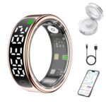 Smart Health Ring for Women Men, Smart Ring Fitness Tracker for iOS & Android, Heart Rate, Blood Oxygen, Blood Pressure, Step Counting, Sleep Monitoring ，5ATM Waterproof, No Subscription Fee - Image 2