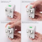 Smart Multiplug Multipin International USB Travel Adapter Plug Charger – Universal 3-in-1 Socket, USB Ports, Compact & Lightweight - Image 2