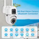 Smart Outdoor WiFi CCTV Camera Dual Lens | 360° PTZ View | Color Night Vision | Motion Alert | Home & Shop Security CCTV Smart Camera - Image 2