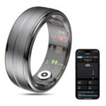 Smart Ring Health Tracker for Men/Women,Fitness Ring Sleep Tracker,Fast Charging for Long-Lasting Use,for Pedometer Exercise,Monitor Sleep, Heart Rate, Stress,Waterproof (Deep Gray, 10) - Image 2