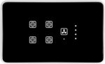 Smart Switch Board (WiFi + Remote) (Black) (4M Size) : 4 Switch + Fan Regulator | 3 Year Warranty | Works with SmartLife App, Alexa, Google, Siri | Glass Touch - Image 2