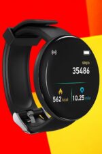 Smart Watch for Men, Black, Fitness Tracker with Heart Rate Monitor, Step Counter, Calorie Tracking - Image 2