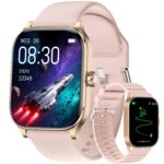 Smart Watch for Women Men with Text and Call, 2025 New AI Smartwatches with Heart Rate/SpO2/Sleep/Stress Monitor, 100+ Sports Modes, GPS Fitness Watches Compatible with iOS/Android (GPS, Pink) - Image 2