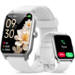 Smart Watches for Women with Alexa & Bluetooth Call,1.85" HD Screen Fitness Tracker,30-Day Battery, Heart Rate/Sleep/SpO2 Monitor,100+ Sports Modes,2ATM Waterproof Smartwatch for Android iPhone(White) - Image 2