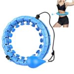 Smart Weighted Hula Hoop for Adults, Weight Loss, Non-Fall Fitness Ring with 24 Detachable Knots, Adjustable Weight, Noiseless Auto-Spinning Ball, 2 in 1 Abdomen Fitness Massage…Multicolor - Image 2