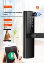 Smart WiFi Door Lock Tuya Smart App Controlled Protected Lock Residential Door Lock | 7-Way Unlocking | Mobile App | Fingerprint | OTP Remote Unlocking | PIN | RFID Card | Mechanical Key - Image 2