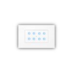 Smarteefi Touch 8 Port Modular WiFi Smart Switch Board, 8 Smart Switch, Compatible with Alexa & Google Home, White (Size: 4M (146mmx94mmx40mm)) - Image 2
