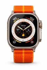 Smartwatch, Titanium Case with Neon Nylon Strap, 49mm Square Display, Fitness Tracking, Water Resistant, GPS, Heart Rate Monitor - Image 2