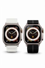 Smartwatch, Titanium Case with White & Black Nylon Strap, 49mm Square Display, Fitness Tracking, Water Resistant, GPS, Heart Rate Monitor, Pack of 2 smartwatch - Image 2