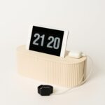 Soko Cable Management Box with Mobile Stand | Cords Hider & Surge Protector | Concealer for Power Strips, Router, TV, Gadget Wires Storage Organizer Tray for Desk, Table - Home, Office - White - Image 2