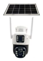Solar 4G SIM Security Camera for Outdoor Use | Dual Lens 4+4MP CCTV with 360° Rotation | 2-Way Talk | Night Vision | Waterproof Surveillance Camera - Image 2