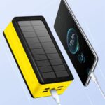 Solar Power Bank 60000mAh, Portable Solar Charger Waterproof External Backup Battery Pack with Bright LED Flashlights, Fast Charging, 4 USB Output Ports, Perfect for Outdoor, Camping, Hiking - Image 2
