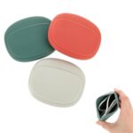 Sounce 3 PCS Silicone Headphone Organizer Case – Mini Cable Storage Pouch Portable Earphone Carrying Case for USB Cables, Keys, Coins & Travel Accessories Soft Reusable Silicone - Image 2