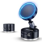 Sounce Magnetic Vacuum Suction Mobile Holder for Car, Desk, Mirror & Glass – Retractable Stand with Strong N52 Magnets, 360° Adjustable Viewing, iPhone & Android Smartphones (Black) - Image 2