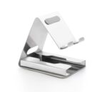 Stainless Steel Mobile Phone Stand with Card Holder for All Smartphone | Mobile Holder with Card Holder for Desk, Office, Home & Travel - Image 2