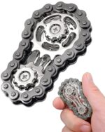 Stress Relief Toys Adults (6*3.5cm), Black Bicycle Chain Design, Portable Office & Home Use, Fidget Toys Adults, Bike Chain Fidget Toy, Stress Relief Desk Accessory - Image 2