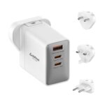 Stuffcool Nomad II Smallest 100W GaN Charger PD PPS Supports SFC 2.0 Charges MacBook, Laptop, Smartphone, DSLR, Gaming Console, with Exchangeable EU, USA and UK pins Works with 150+ Countries - Image 2