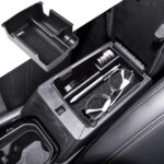 TACOBRO Center Console Organizer Tray Compatible with Jeep Compass 2022 2023 2024 2025 Accessories Insert Armrest Glove Box Secondary Storage Divider ABS Materials?Black - Image 2
