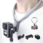TELESIN Magnetic POV Neck Selfie Holder Vertical Mount Kit, Hand Free Video Vlog Lanyard Body Strap Attachment for GoPro Max Hero Insta360 DJI Action iPhone Android (Without Clamp (for Action Camera) - Image 2