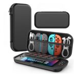 TMG Carrying Case for Nintendo Switch 2 (2025), Protective Hard Shell Travel Pouch with 10 Game Card Slots & Accessory Storage – Portable Shockproof EVA Case for Switch 2 Console & Accessories (Black) - Image 2
