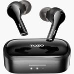 TOZO T9 True Wireless Earbuds Environmental Noise Cancellation 4 Mic Call Noise Cancelling Headphones Deep Bass Bluetooth 5.3 Light Weight Wireless Charging Case IPX7 Waterproof Headset, Black - Image 2