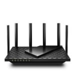 TP-Link Gigabit Wi-Fi 6 Router, Wi-Fi Speed up to 5400 Mbps, USB 3.0 Port, 1.7 GHz Quad-Core CPU, with OneMesh and HomeShield, Compatible with Alexa (Archer AXE75) Black - Image 2